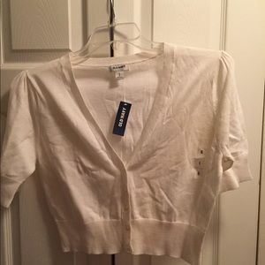 Short sleeve short cardigan